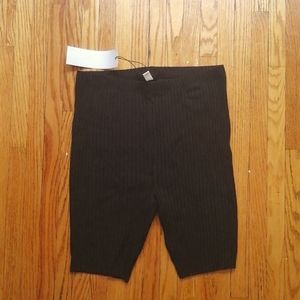 Brand new with tags ribbed KOTN bike shorts black size L